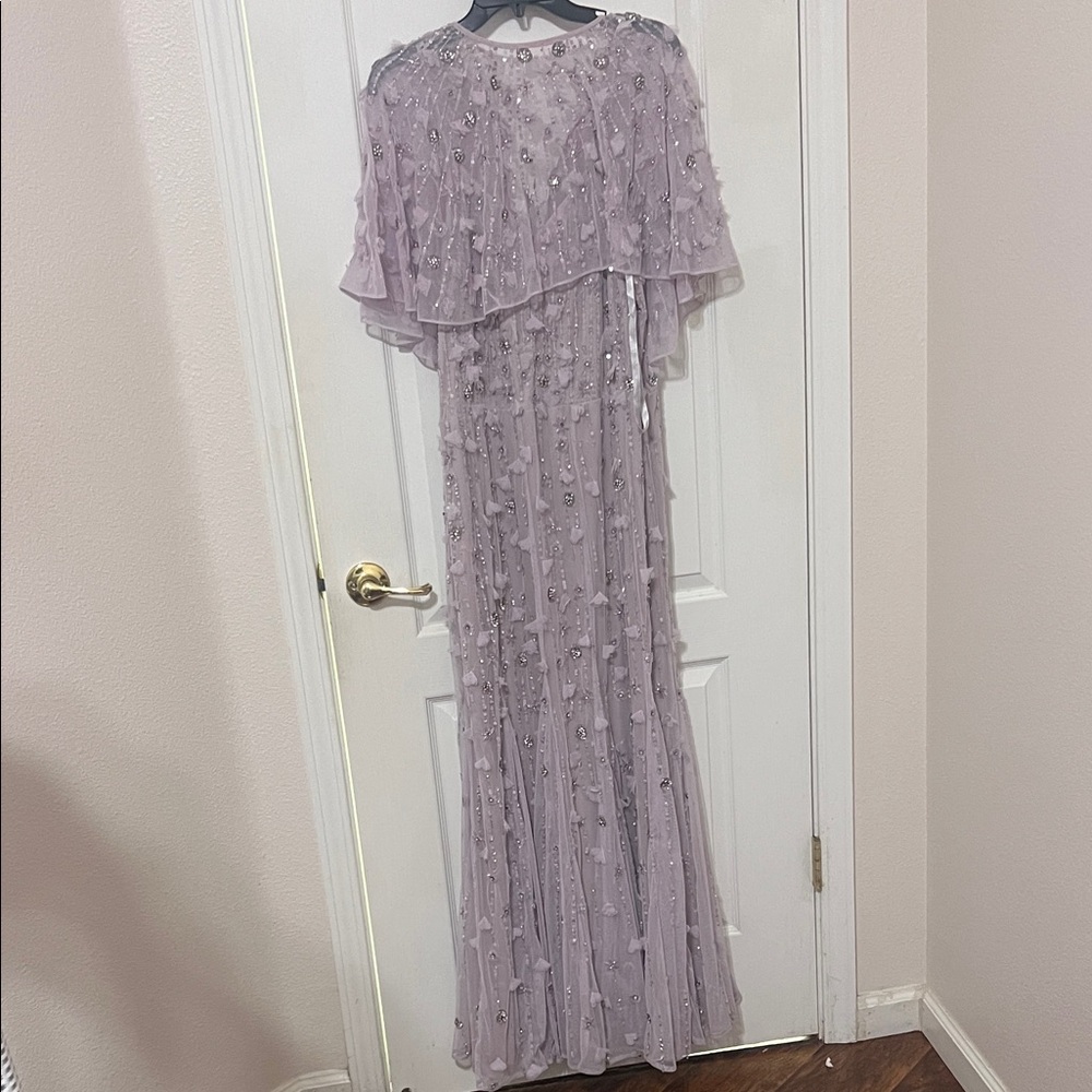 Mac Duggal Lavender Embellished Gown